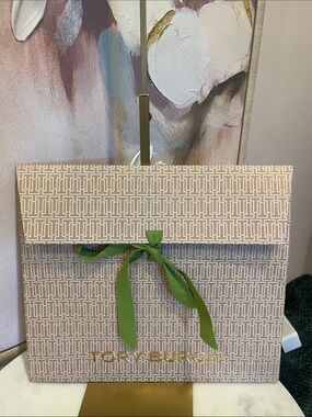 New Tory Burch Gift Box with Ribbon - 12”x 10.5”